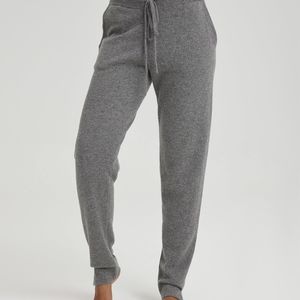 Nap Loungewear Fit-Midi Charcoal Gray Cashmere Joggers Pants Small NWT